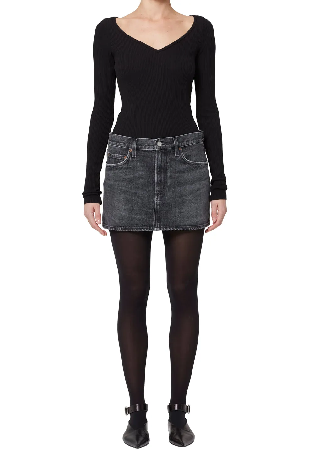 Agolde - Alek Mini Skirt - Ditch