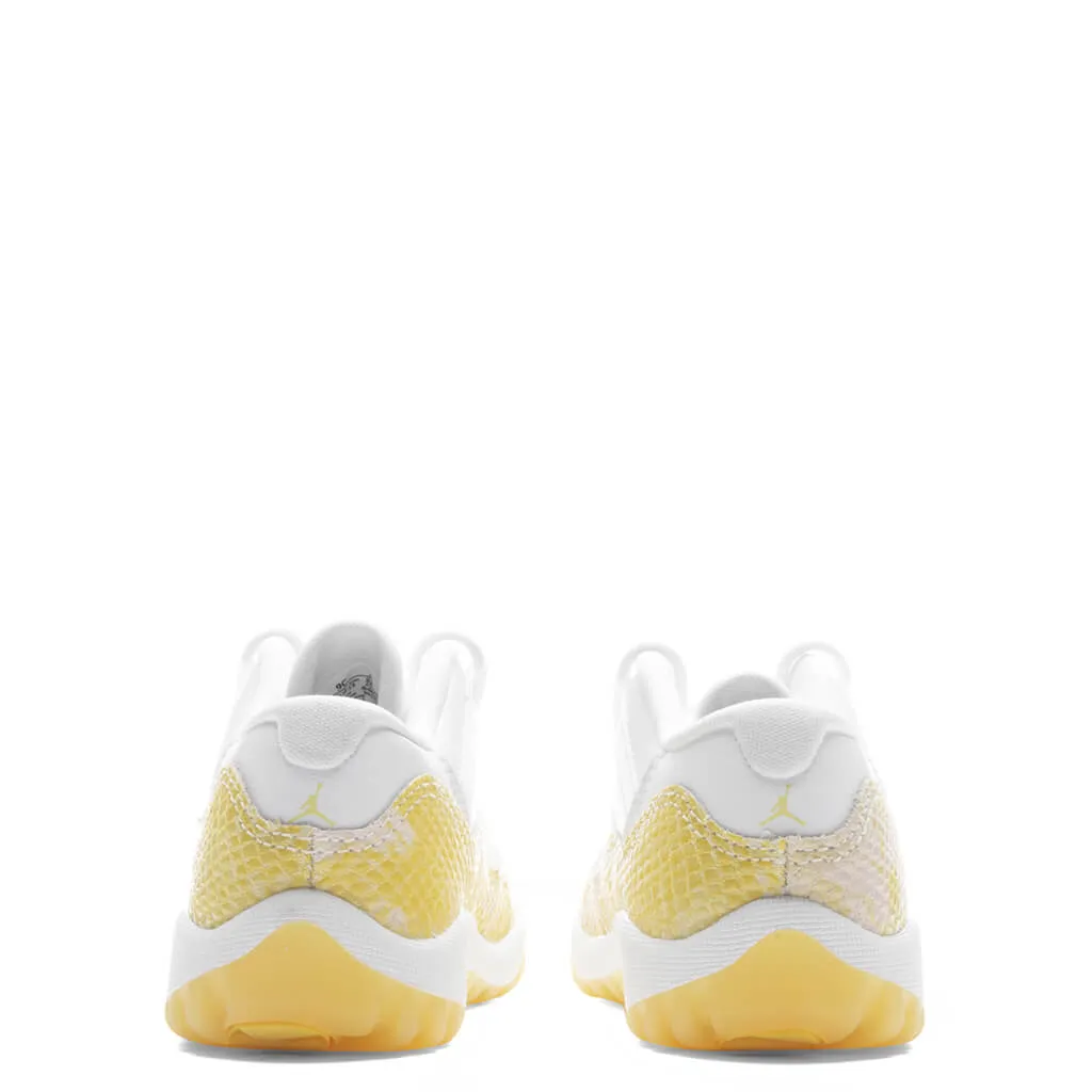 Air Jordan 11 Retro Low (TD) Yellow Snakeskin - White/Tour Yellow/Sail