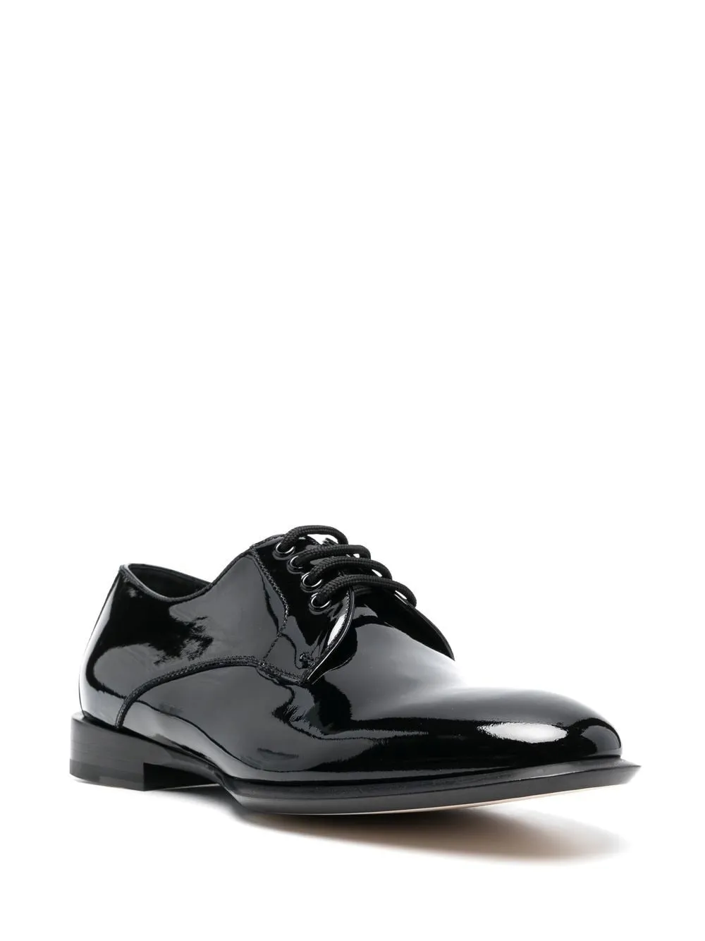 Alexander McQueen Chaussures oxford en cuir verni