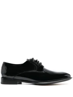 Alexander McQueen Chaussures oxford en cuir verni