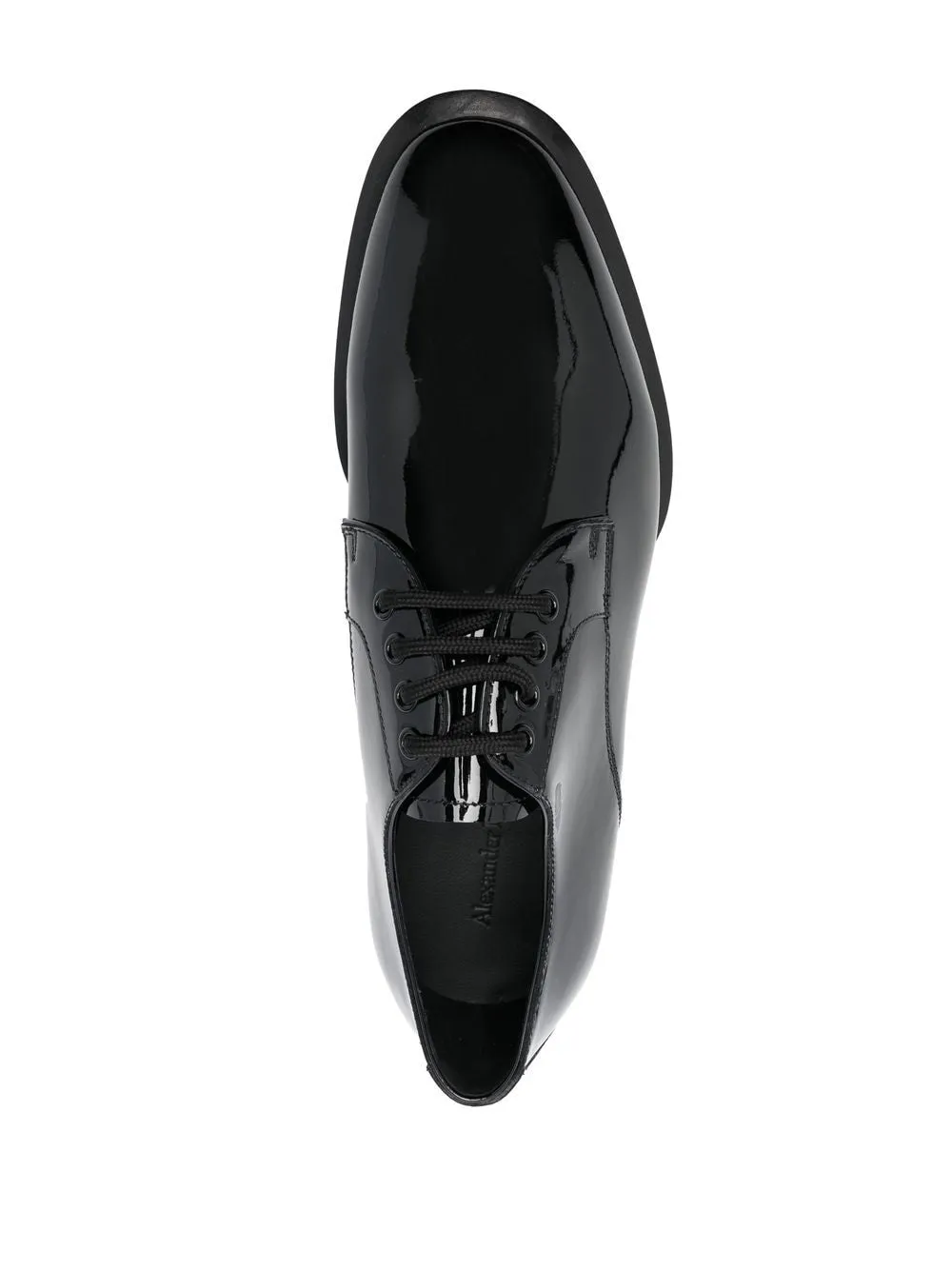 Alexander McQueen Chaussures oxford en cuir verni