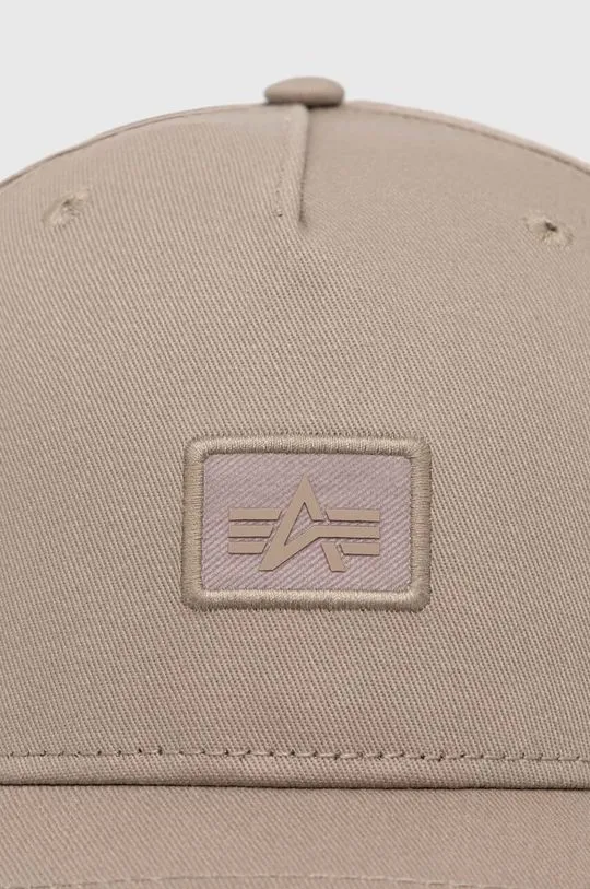 Alpha Industries cotton baseball cap Essentials RL beige color 146900