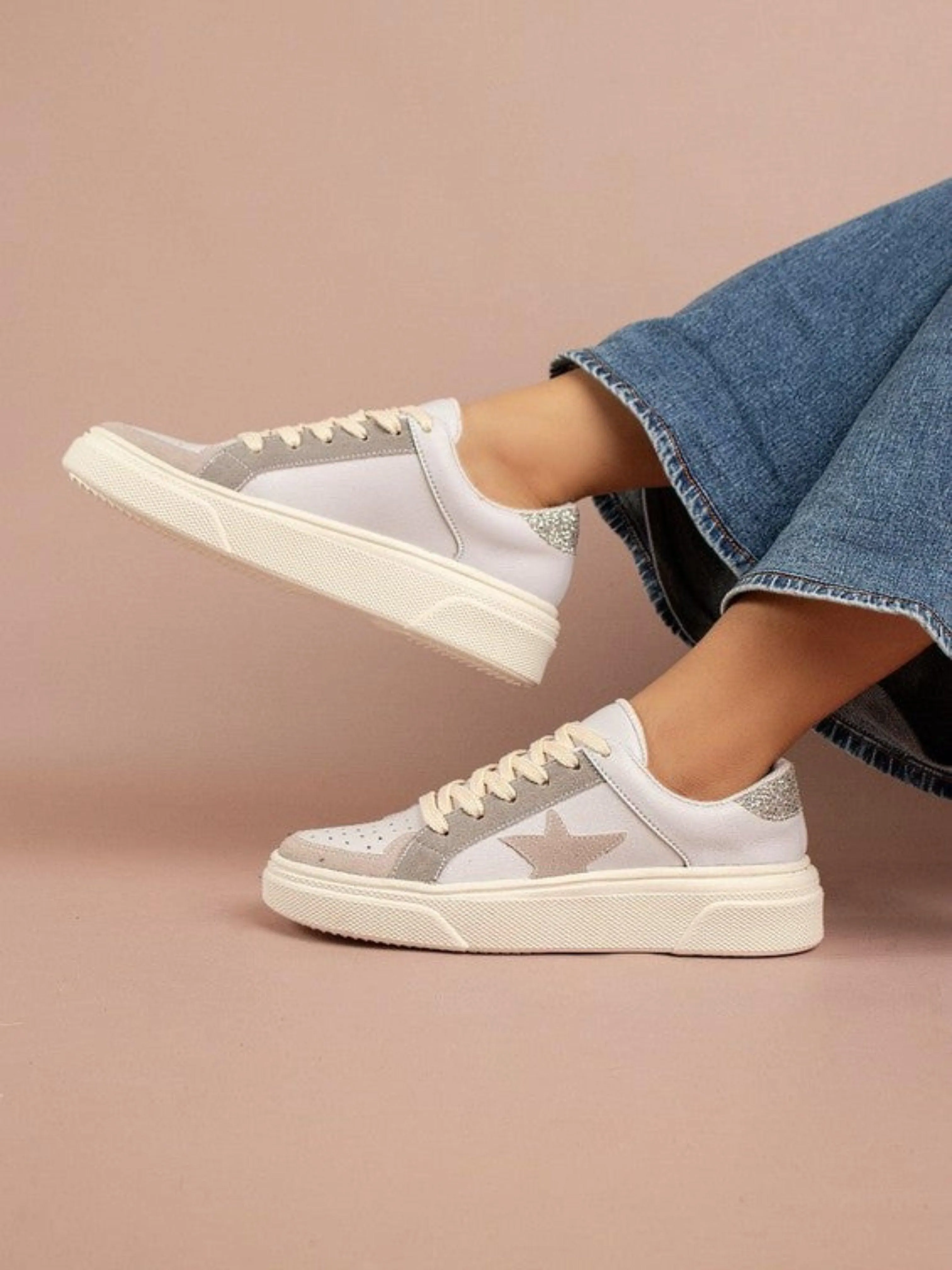 ARIEL PLATFORM SNEAKER-NUDE/WHITE