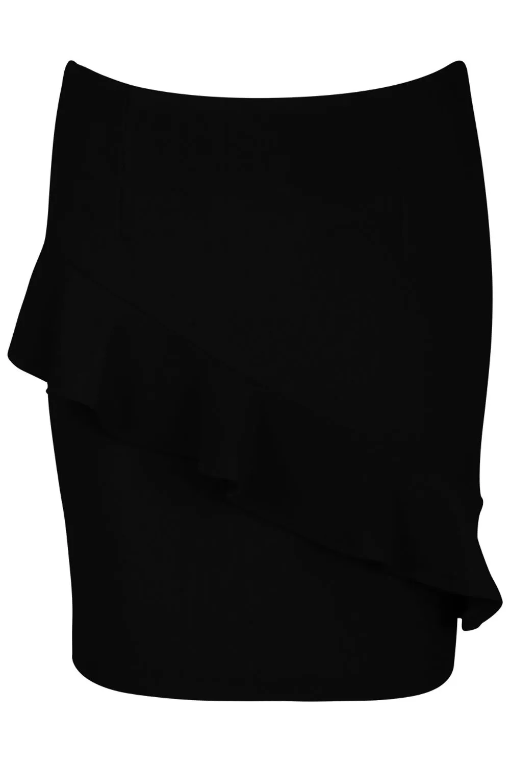 Black Ruffle Tube Skirts