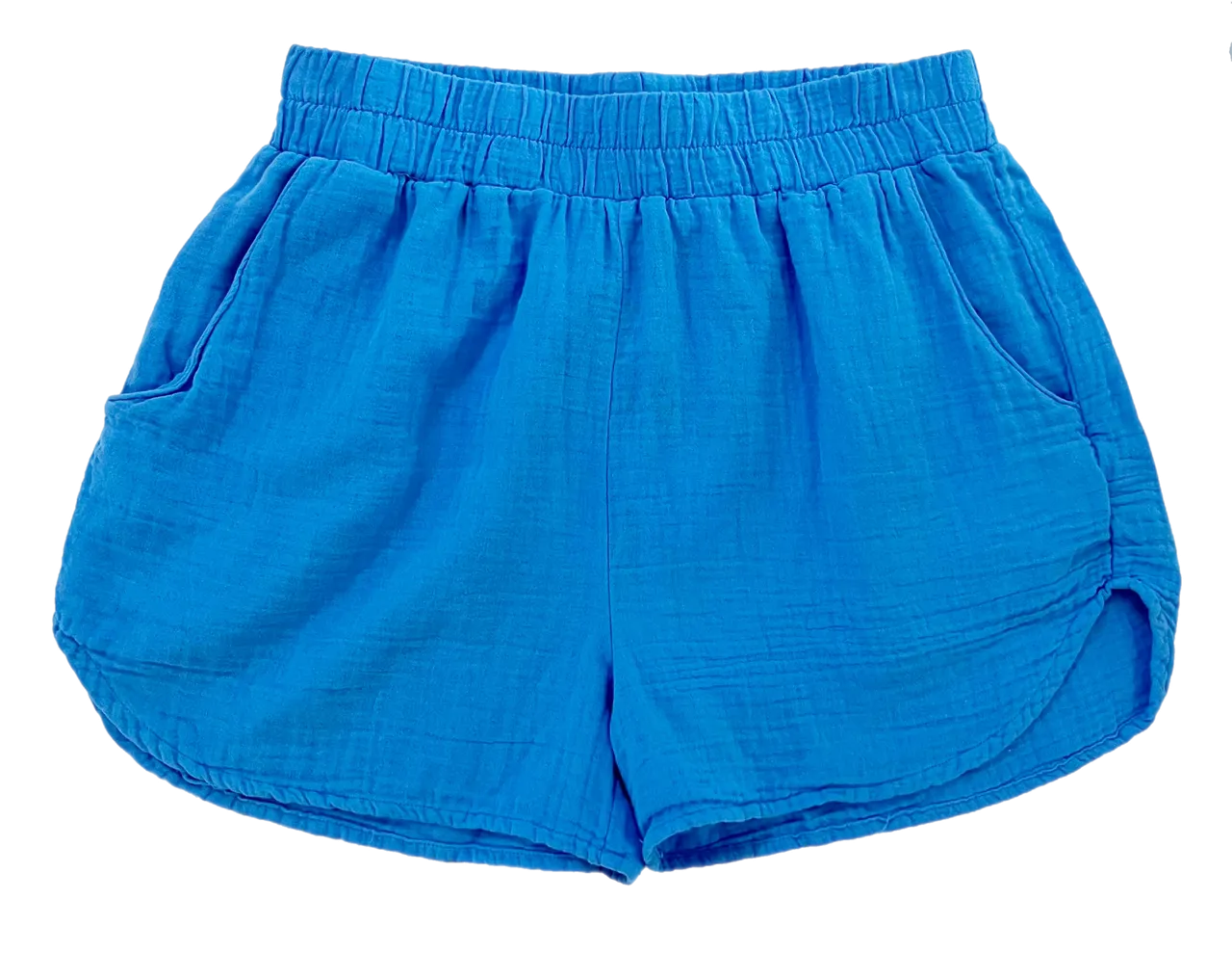 Bobi Elastic Waist Shorts, Mykonos