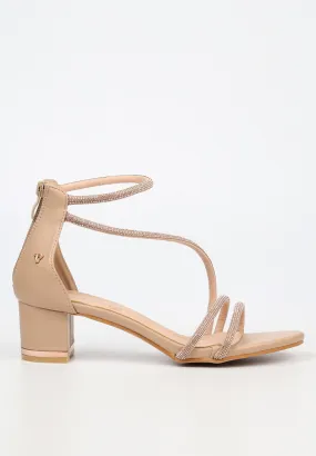 Butterfly Feet Ladies Genna 1 Heels Nude