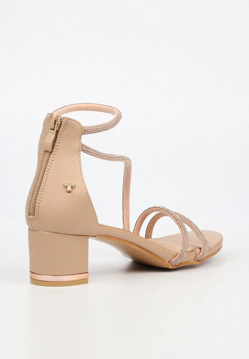 Butterfly Feet Ladies Genna 1 Heels Nude