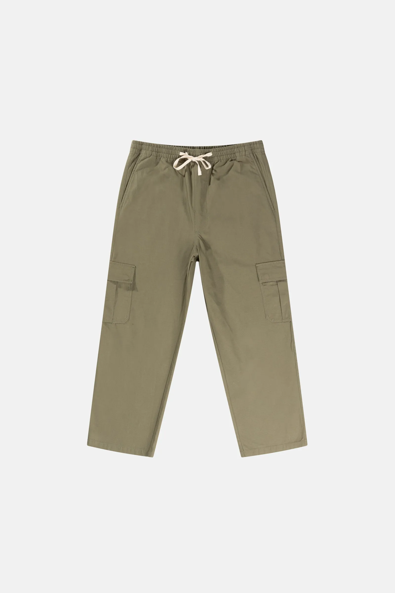 Cargo Elastic Waist Pant Green