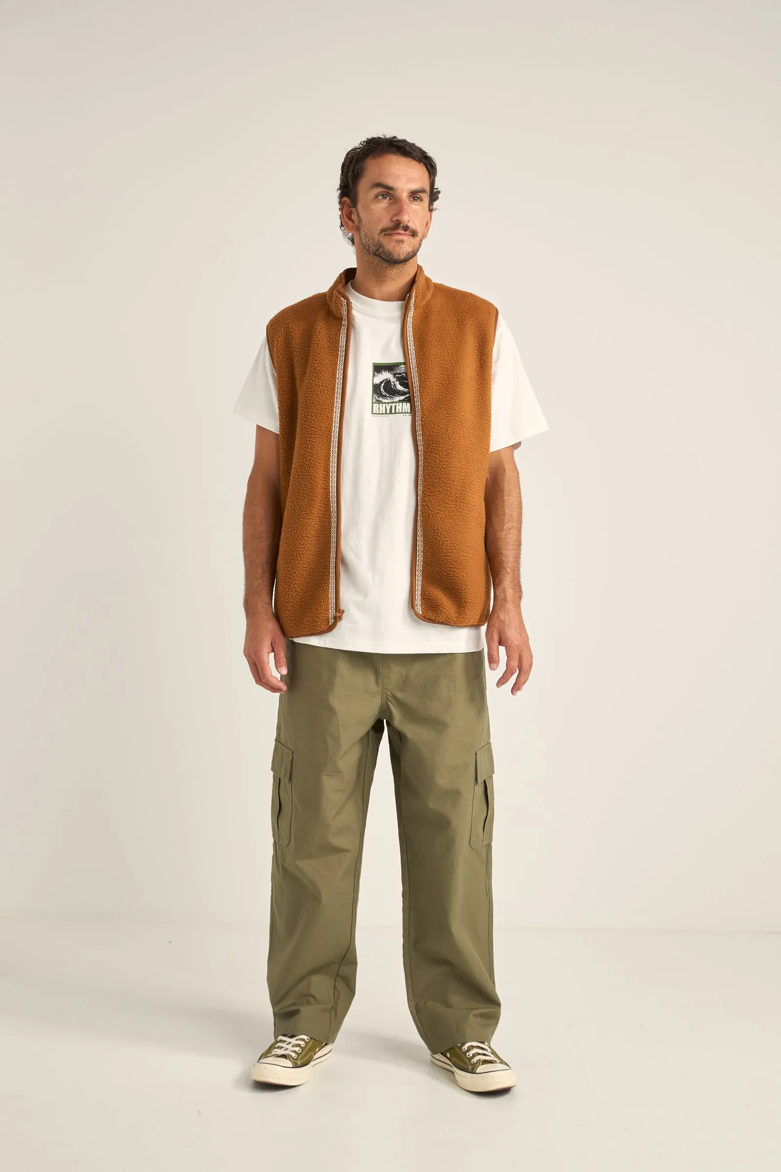 Cargo Elastic Waist Pant Green