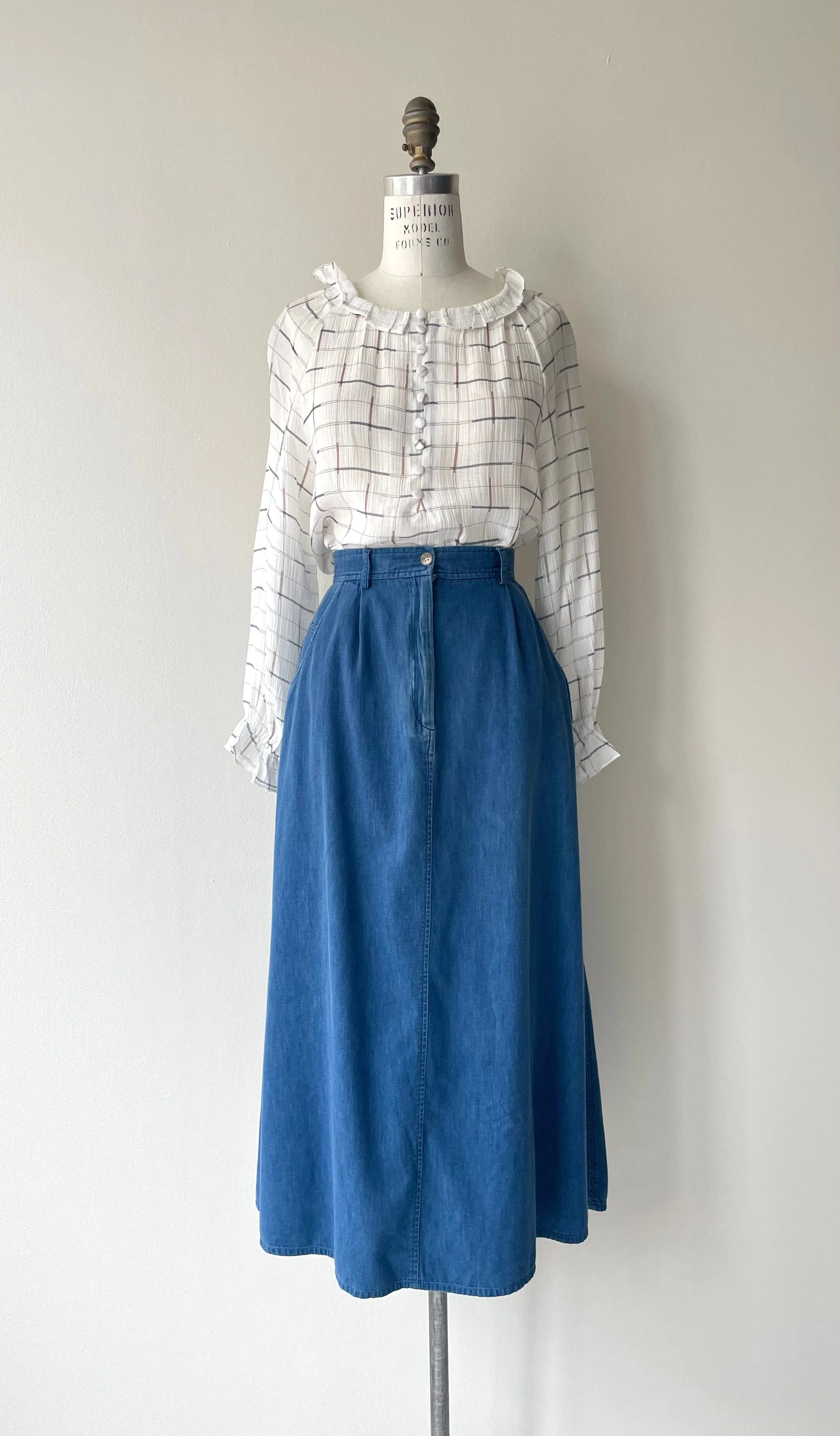 Chambray Trouser Skirt