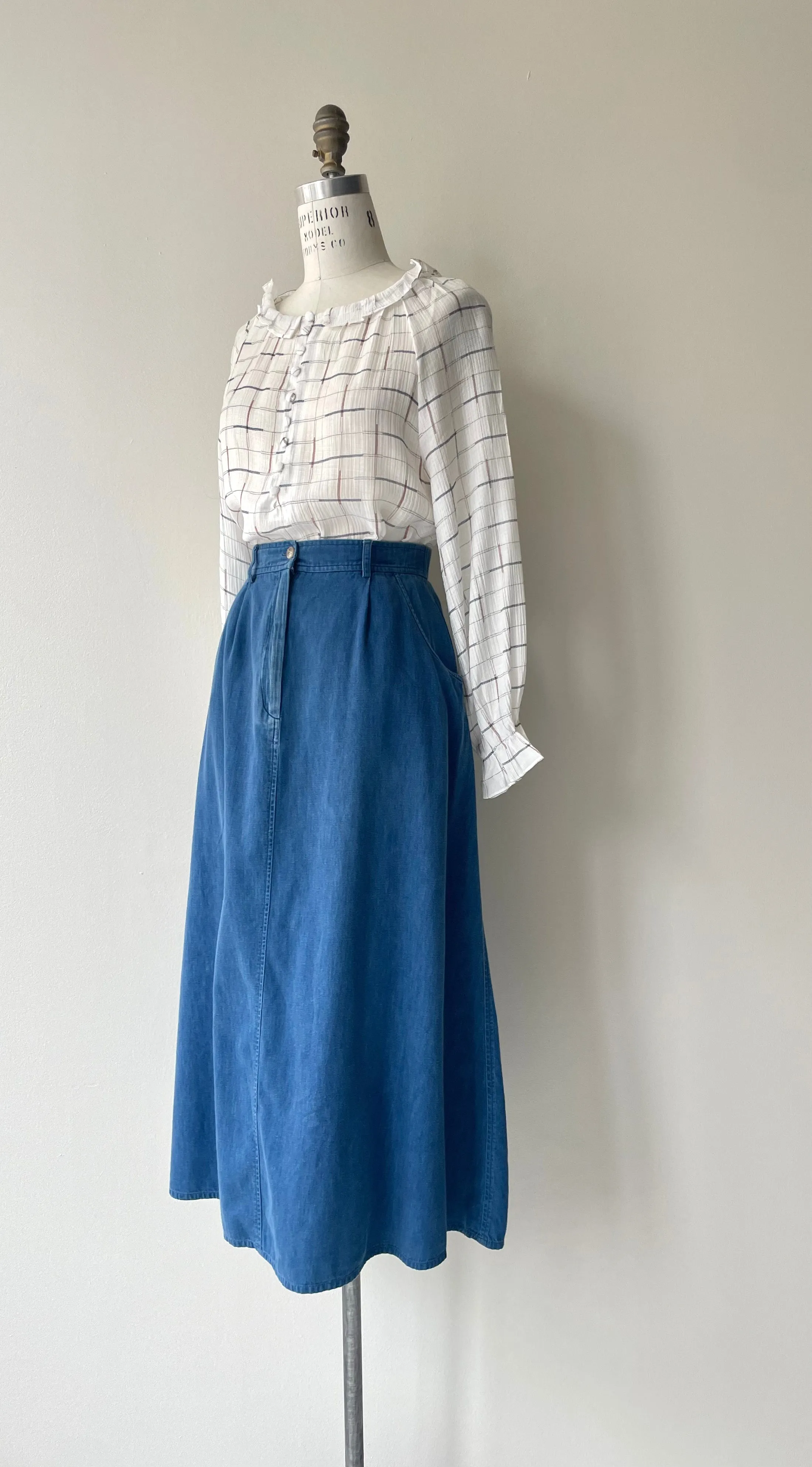 Chambray Trouser Skirt