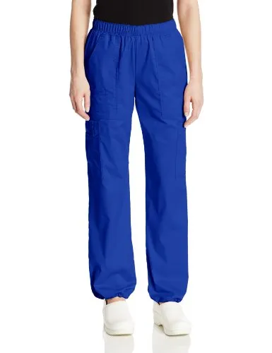 Cherokee 4005 Women's Mid-Rise Elastic Waist Cargo Scrubs Pant