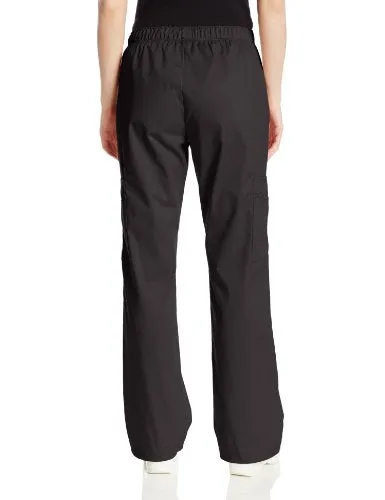 Cherokee 4005 Women's Mid-Rise Elastic Waist Cargo Scrubs Pant