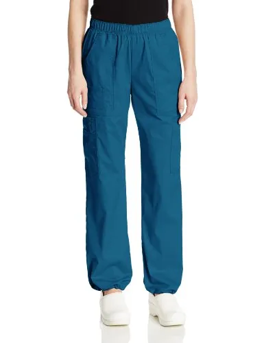 Cherokee 4005 Women's Mid-Rise Elastic Waist Cargo Scrubs Pant