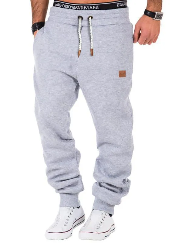 Elastic Waist Sports Men Sweatpants