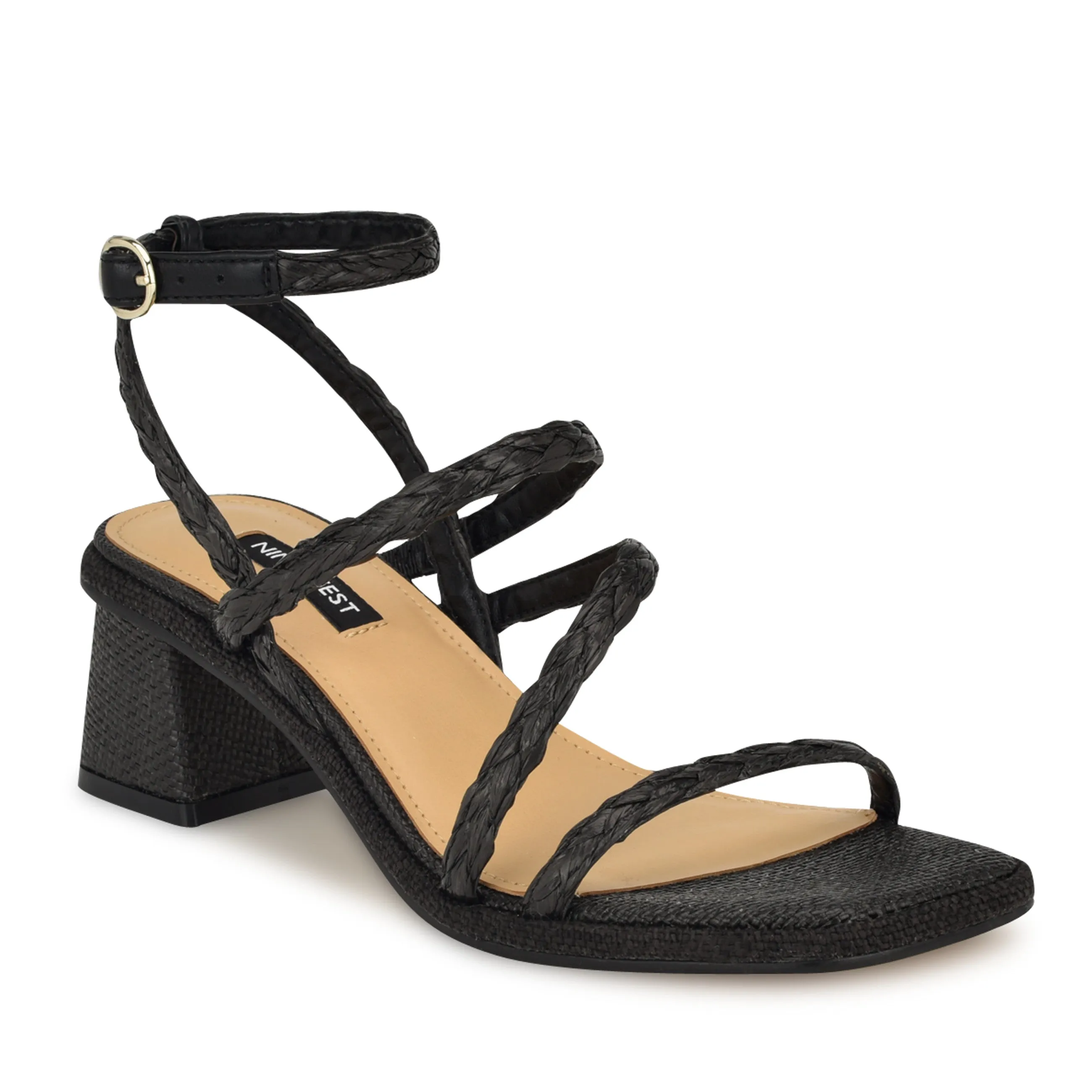 Emolly Raffia Block Heel Sandals