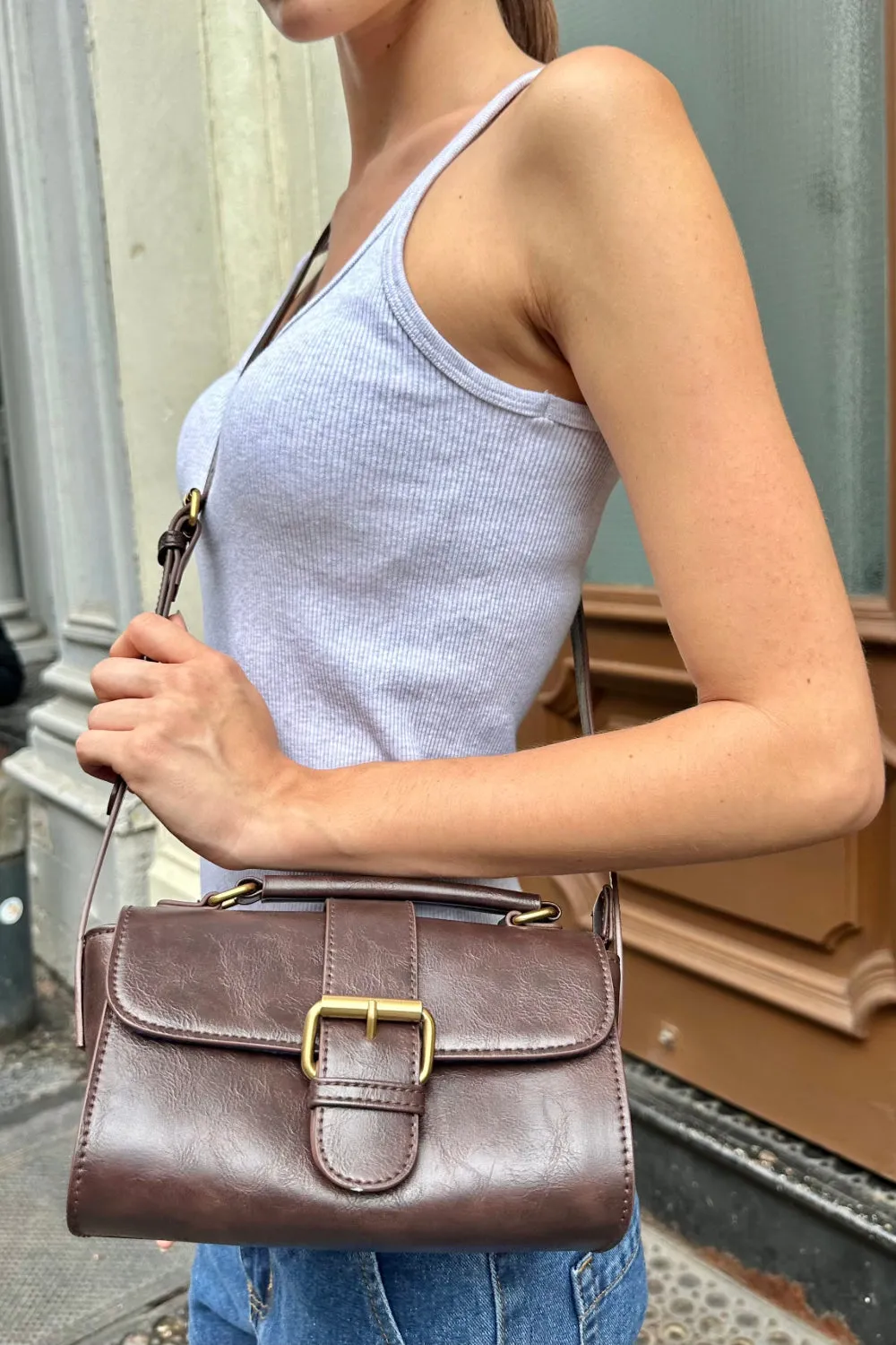 Handle Buckle Bag