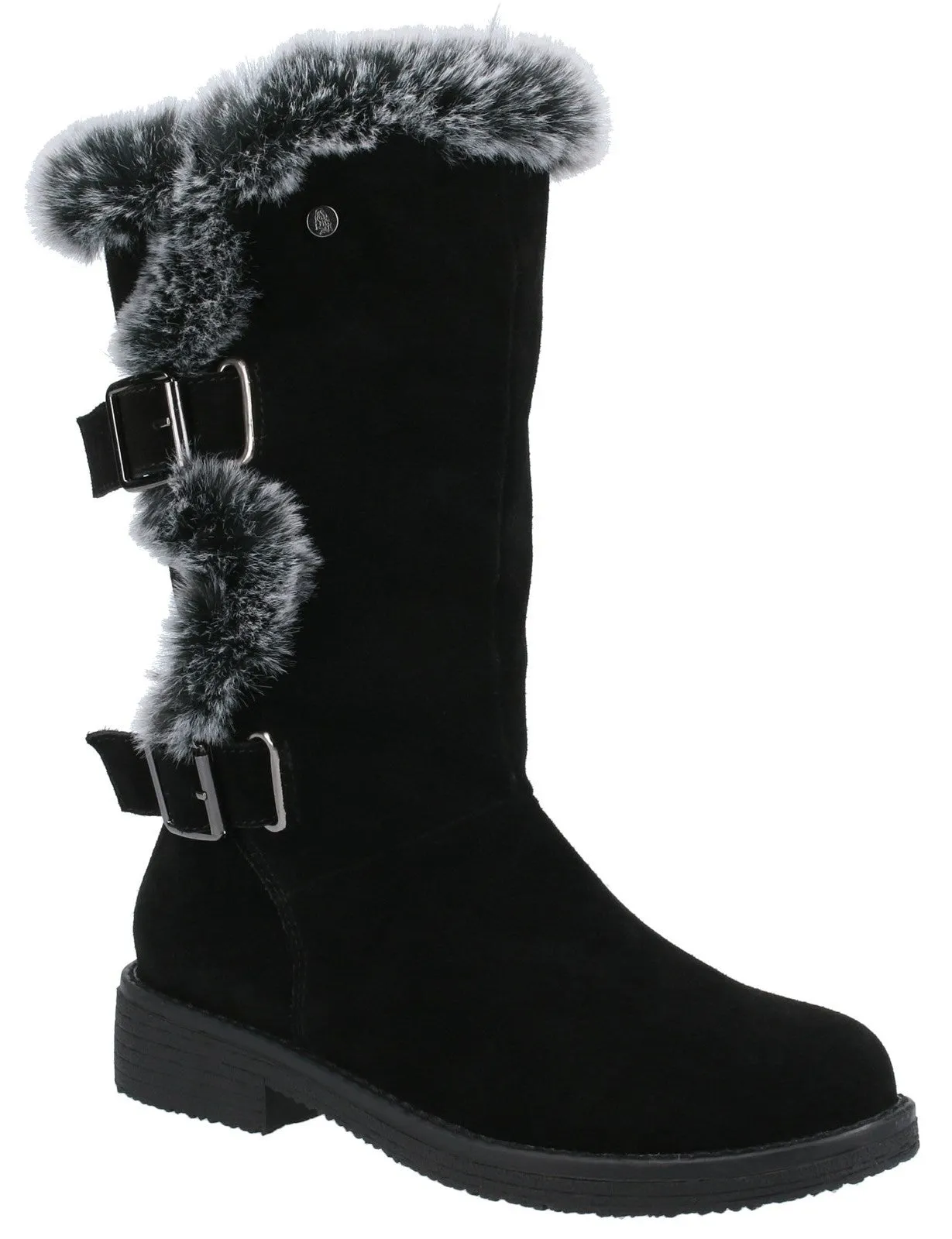 Hush Puppies Megan Womens Wide Fitting Mid Calf Boot