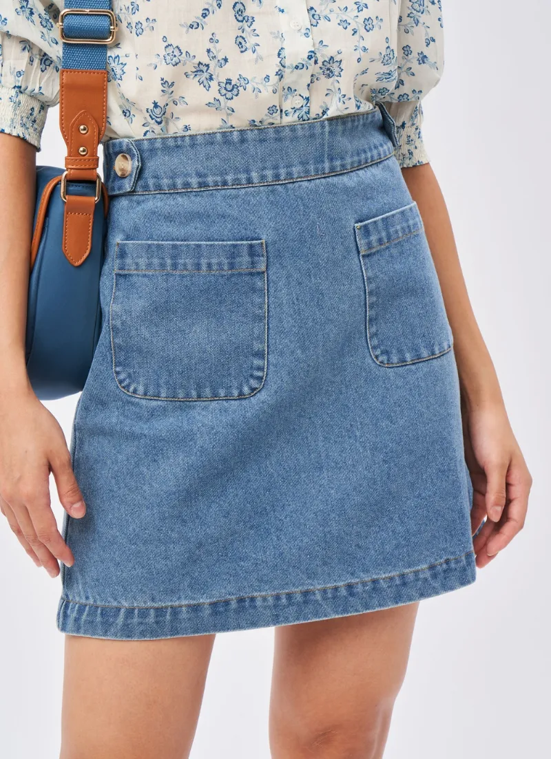 Jamila Denim Skirt