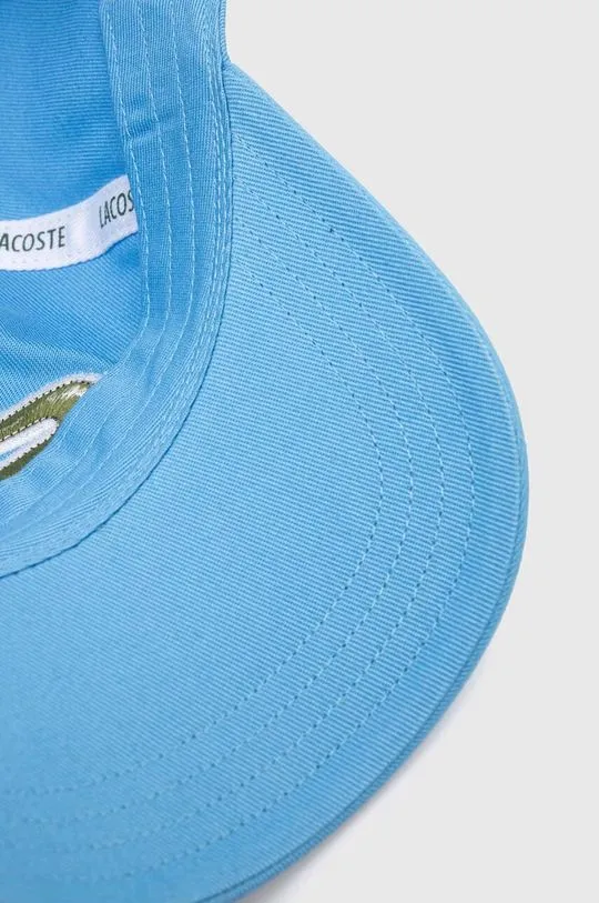 Lacoste cotton baseball cap blue color