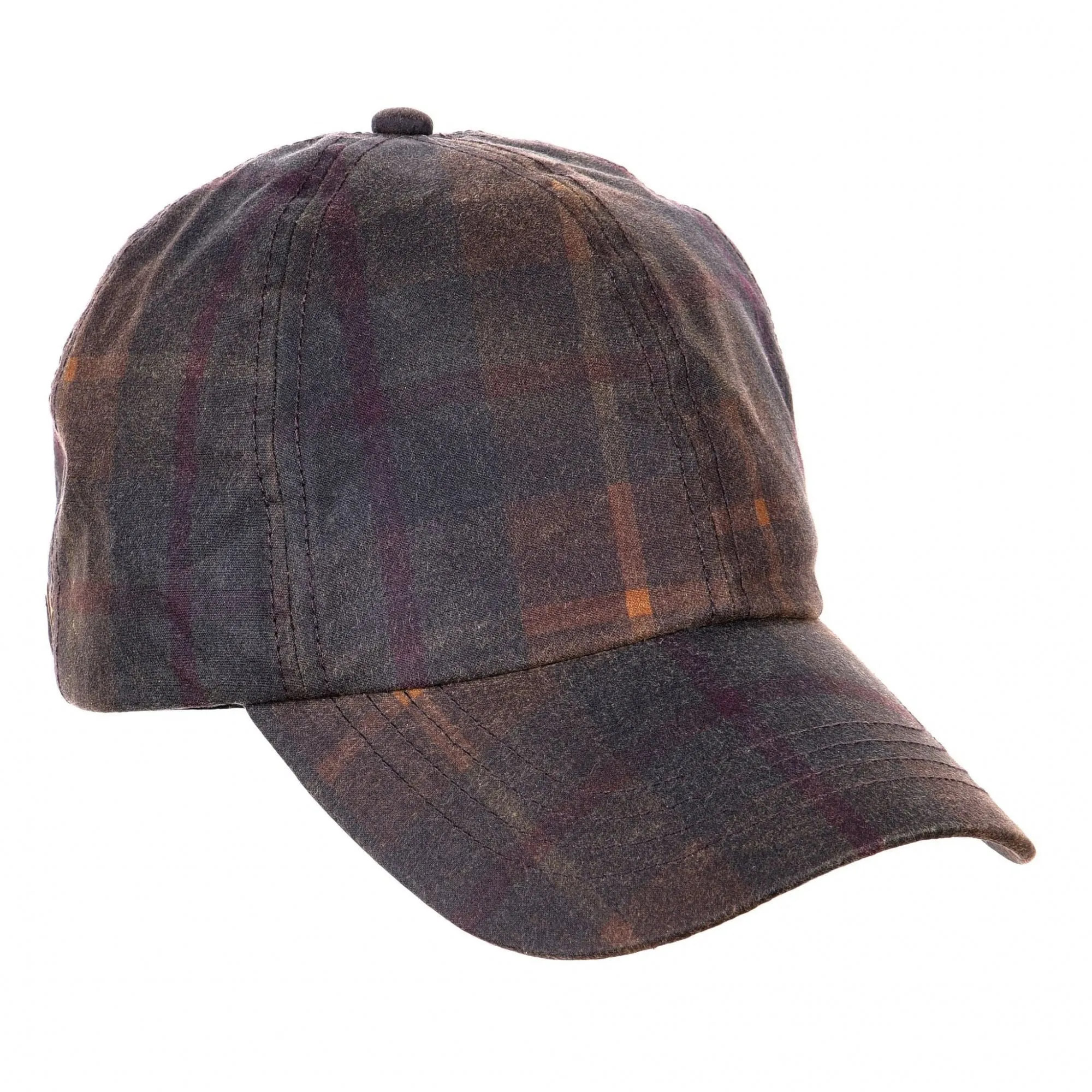 Mens Ewan Tartan Wax Baseball Cap