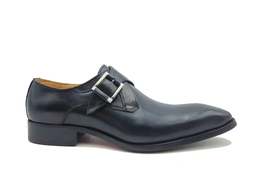 Monk Strap Buckle Leather Loafer