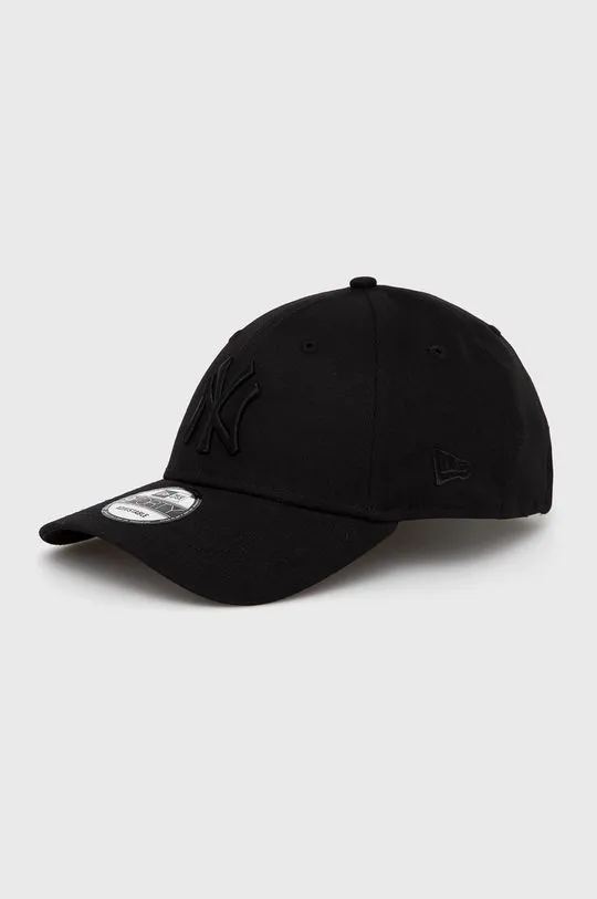 New Era cotton baseball cap black color