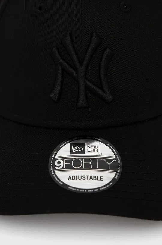 New Era cotton baseball cap black color