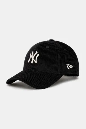 New Era cotton baseball cap CORD 9FORTY® NEW YORK YANKEES black color with an application 60565251