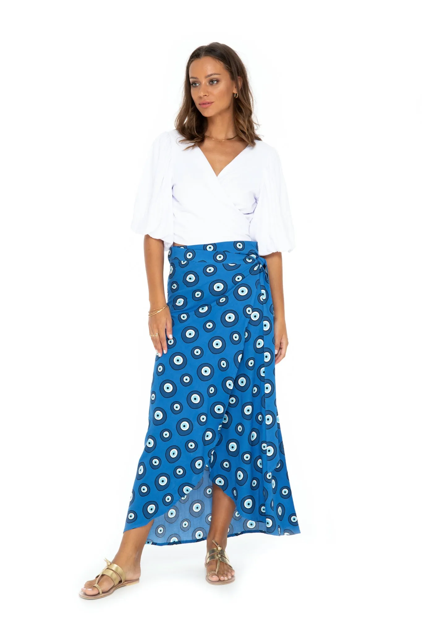 No Evil Long Wrap Skirt