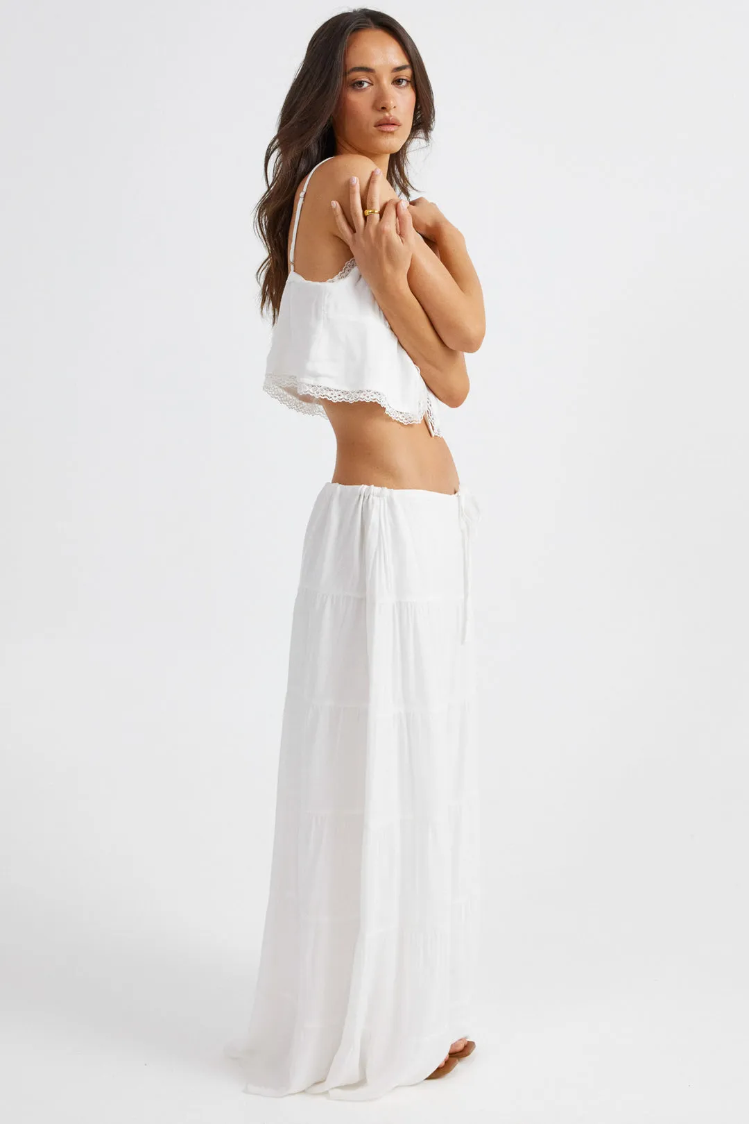 Ophelia Maxi Skirt - White