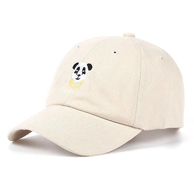 Panda Gold Chains Baseball Cap