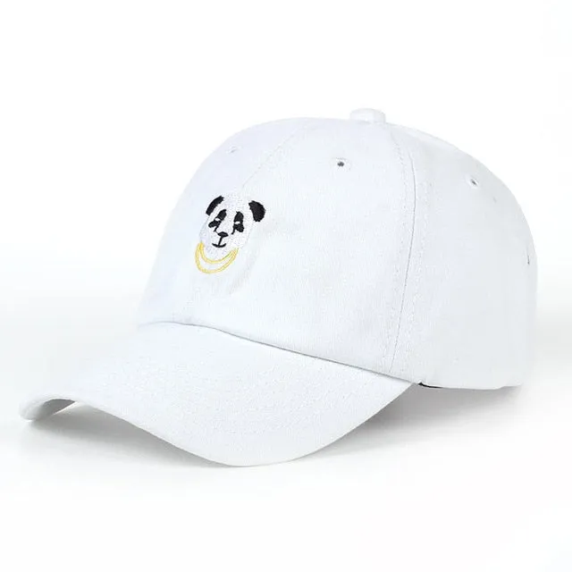 Panda Gold Chains Baseball Cap