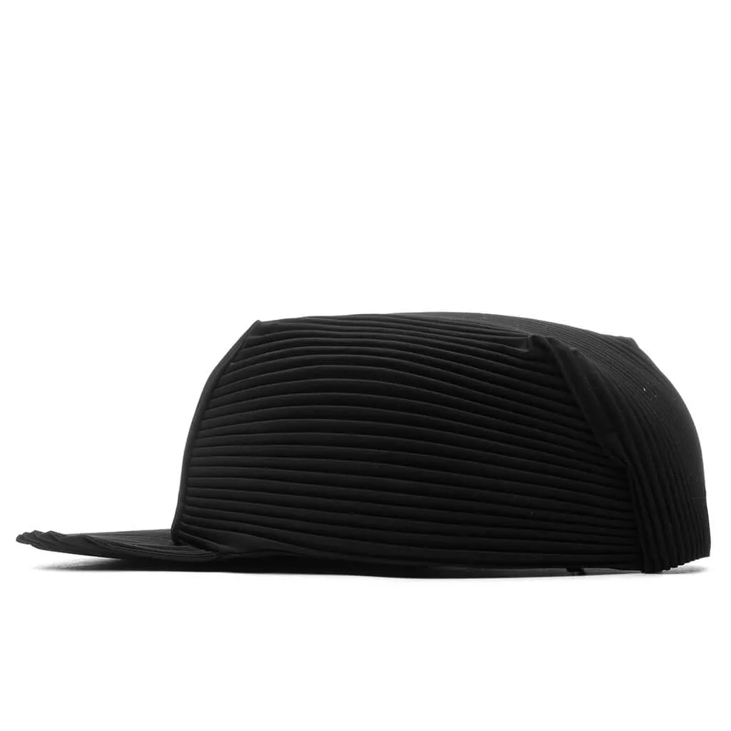 Pleats Cap - Black