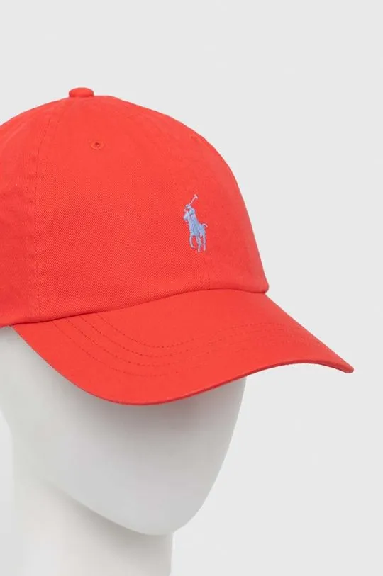 Polo Ralph Lauren cotton baseball cap red color 710667709