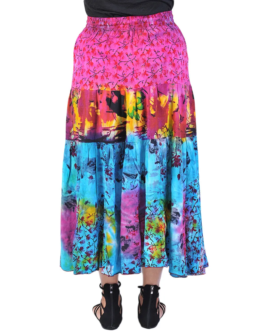 Rayon Printed Long Skirt