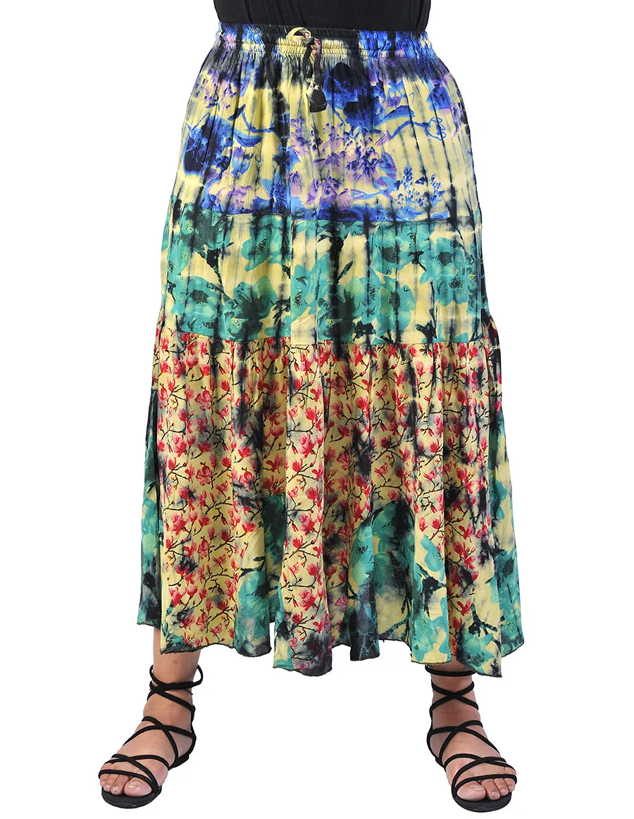 Rayon Printed Long Skirt