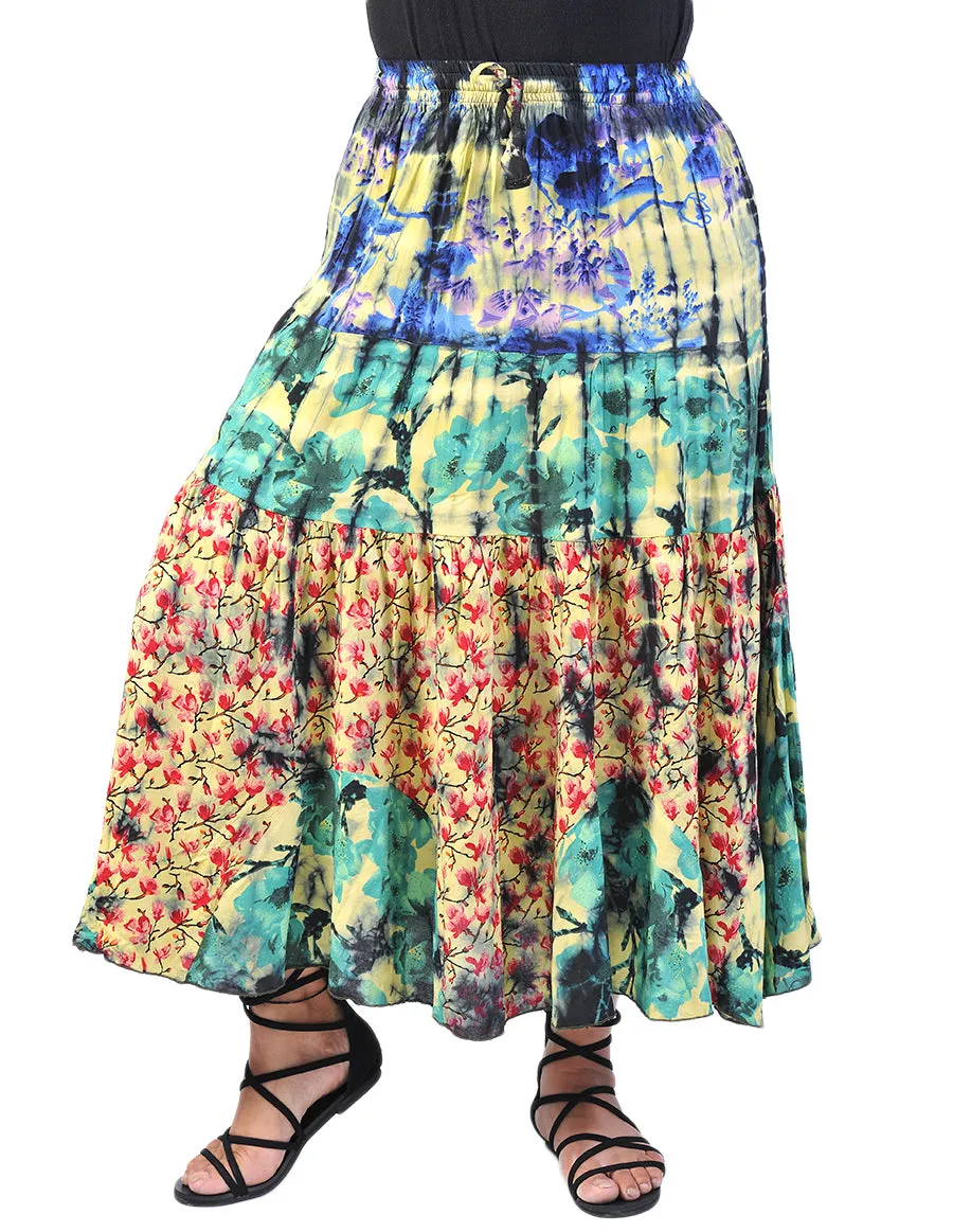 Rayon Printed Long Skirt