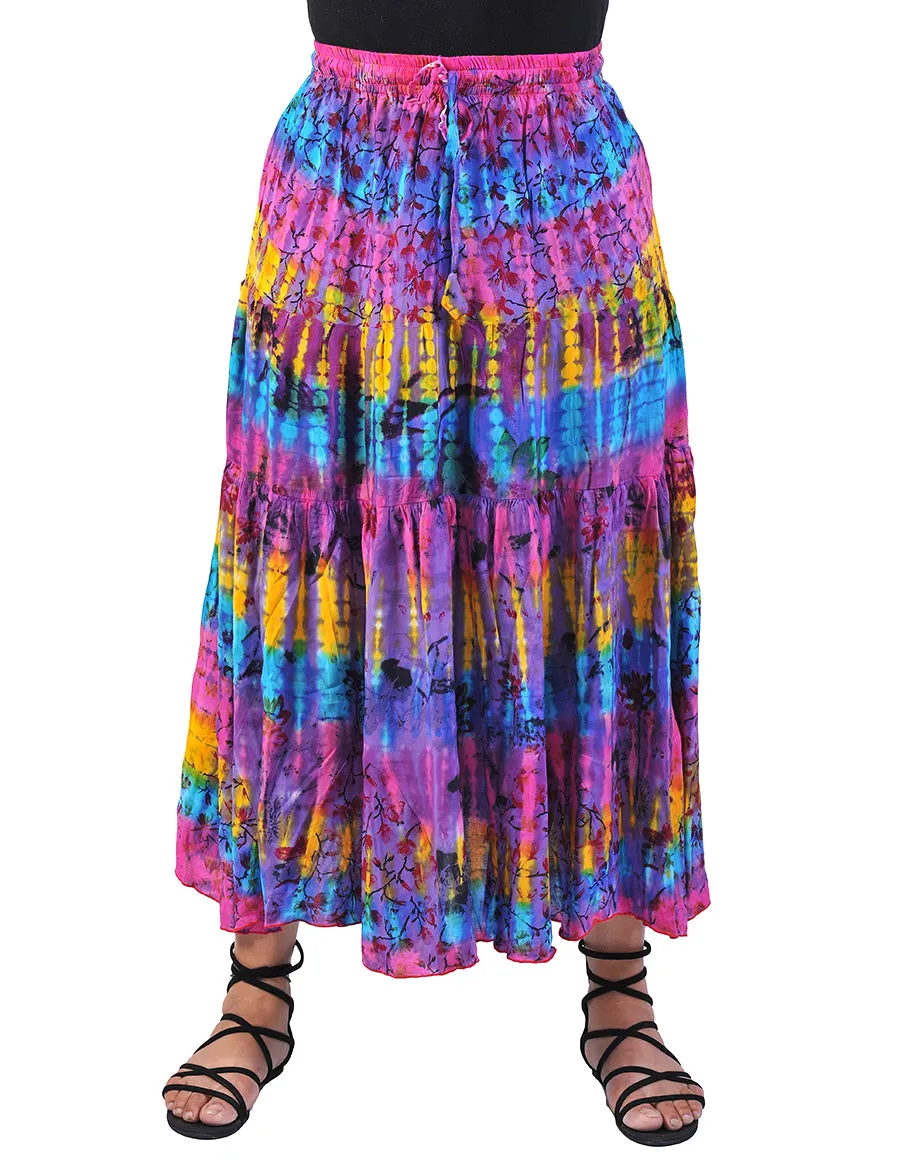 Rayon Printed Long Skirt