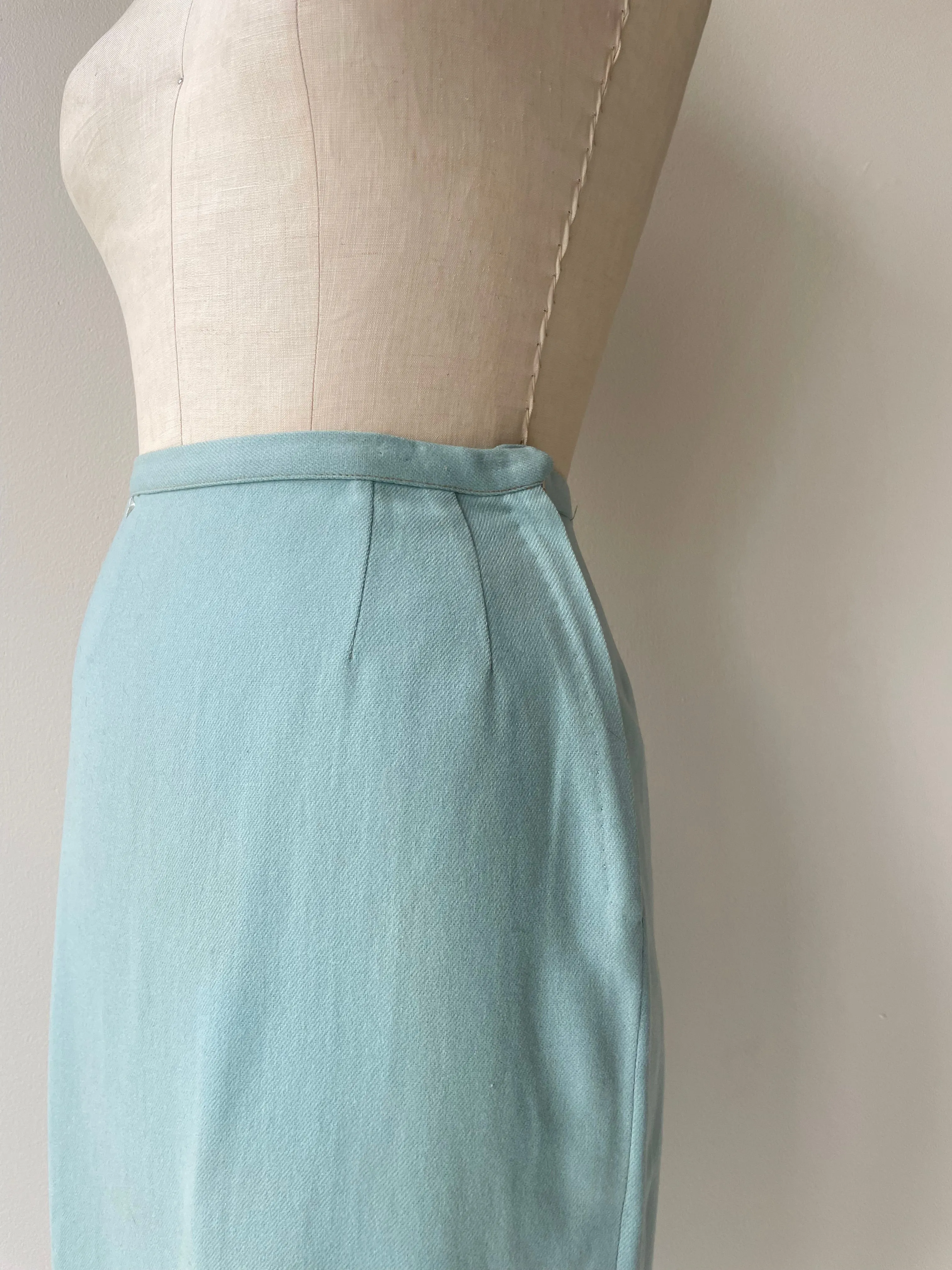 Robin's Egg 1950s Skirt