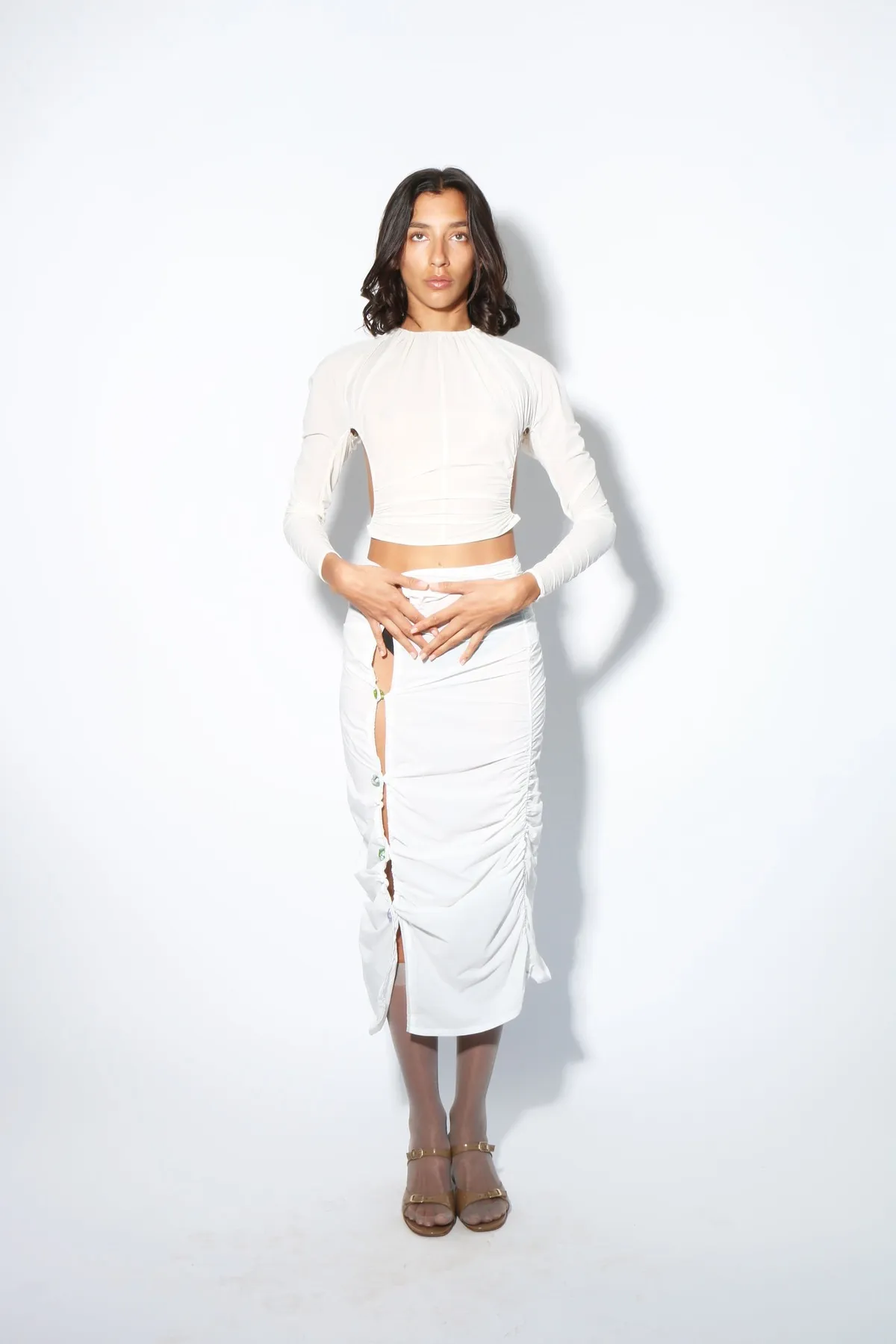 Sheer Lilly Skirt - White