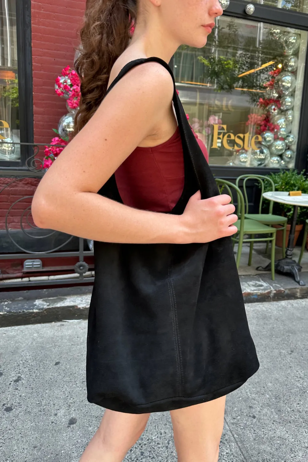 Suede Shoulder Bag