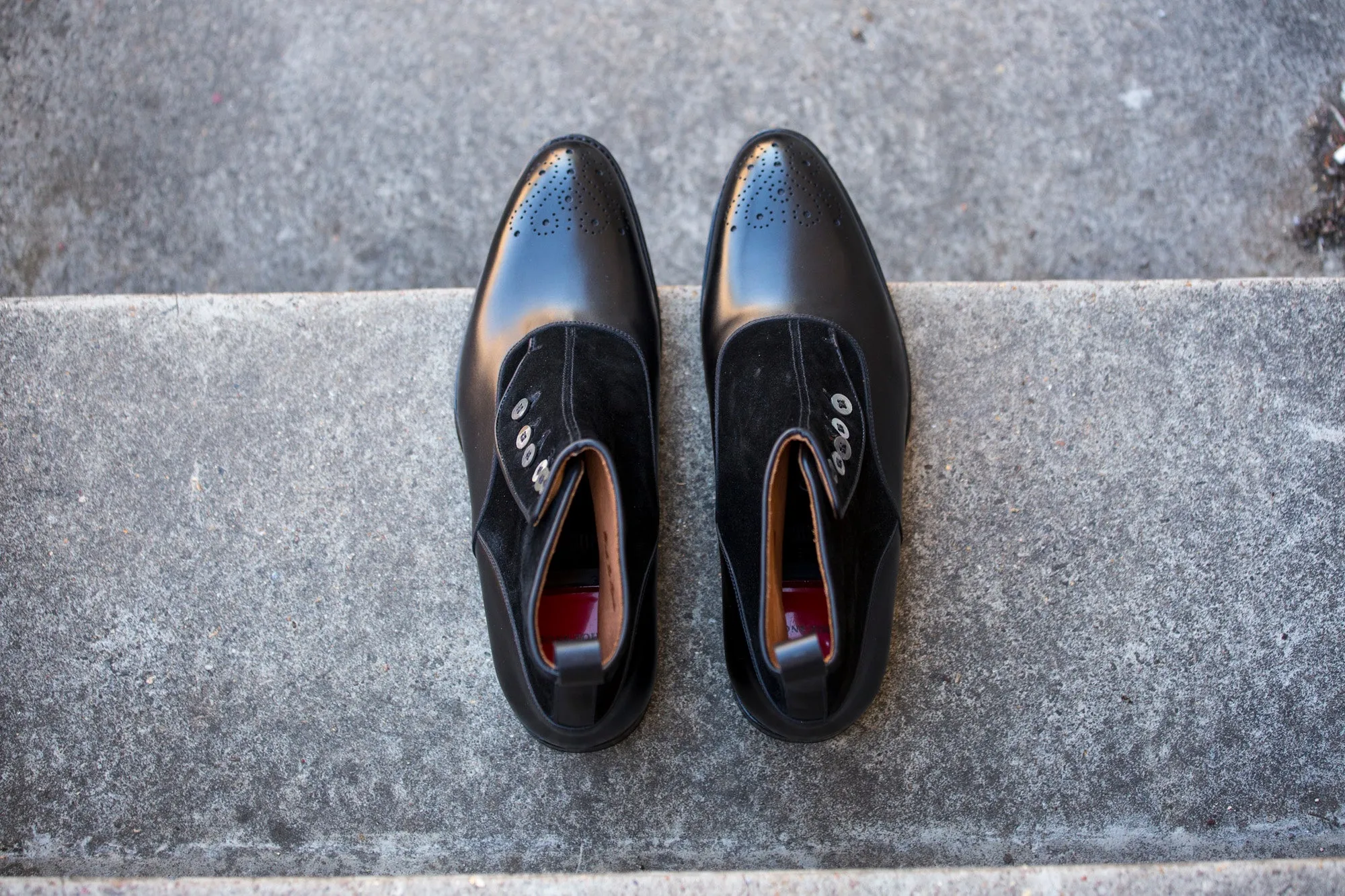 Westlake - MTO - Black Calf / Black Suede - NGT Last - Single Leather Sole